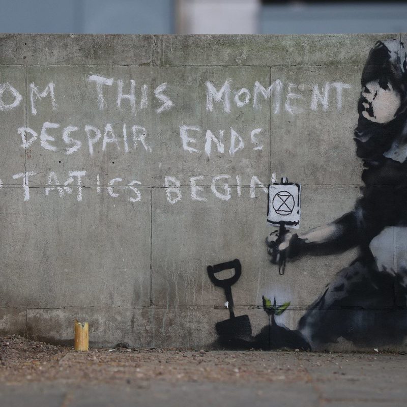 Suspected New Banksy Mural Appears In London