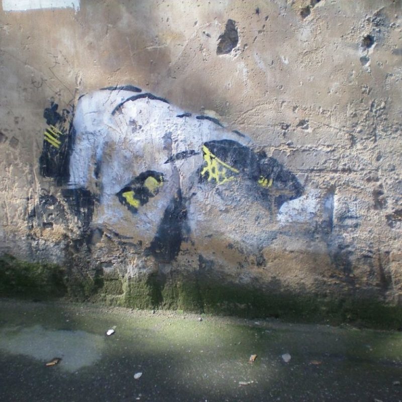 Banksy's Snorting Copper Rediscovered Over A Decade Later in East London